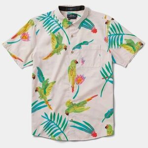 Roark L Journey Macaw Short Sleeve Tropical Polo